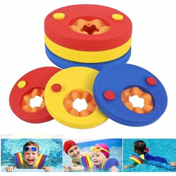 Frlife - Brassards de Natation pour Enfants,BR-Vie Lot de 6 eva Float Disques, Colorés Brassards pour Enfants 3-7 Ans Apprendre à Nager, Anneaux de