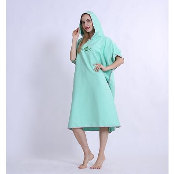 Ocxin - Cape de bain à capuche Poncho serviette à séchage rapide légère extra longue en microfibre poncho de surf taille universelle pour homme