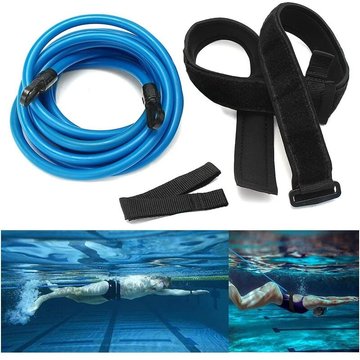 Yoouyida - Ceinture de résistance à la natation, ceinture d'entraînement à la natation stationnaire, corde d'entraînement à l'élastique, cordes de