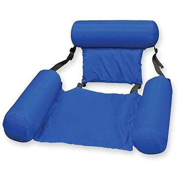 Chaise flottante LEISEI, hamac à eau gonflable, siège de chaise longue pliante pour flotteur de piscine avec dossier, flotteur de plage pour adultes