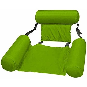 Chaise flottante Sièges de piscine Gonflable Lazy Water Bed Lounge Chair (vert)