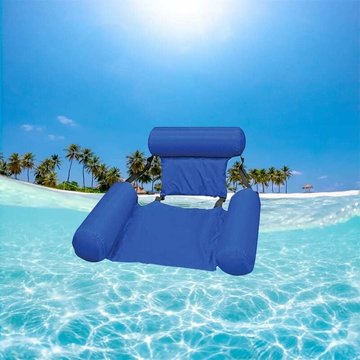 Chaise Longue d'eau de Piscine WAHAISON Hamacs d'eau Gonflable Flottants Hamac Pliable Chaise Flottante Inclinable Piscine Bouée Vacances Plage de Piscine