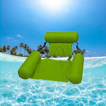 Chaise Longue d'eau de Piscine Hamacs d'eau Gonflable Flottantes Hamac Pliable Chaise Flottante Inclinable Piscine Bouée Vacances Plage de