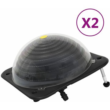 Chauffage solaire de piscine Vidaxl 2 pcs 75x75x36 cm PEHD Aluminium