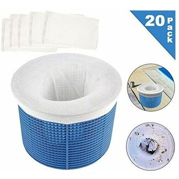 Chaussette filtrante WAHAISON Piscine, Chaussettes de Skimmer de Piscine, Panier filtrant Piscine, Pool Skimmer Socks, Panier d'écumoire de Piscine (20)