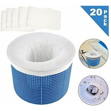 Chaussette filtrante piscine ZHUOXUAN, Chaussettes de Skimmer de Piscine, Panier filtrant Piscine, Pool Skimmer Socks, Panier d'écumoire de Piscine (20)