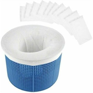 Chaussettes de Skimmer pour Piscine, Filtre de Skimmer de Piscine en Tissu de Nylon Élastique Durable pour Panier de Piscine, Filet de Pool Skimmer