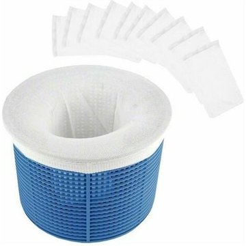 Chaussettes de Skimmer ZHUOXUAN pour Piscine, Filtre de Skimmer de Piscine en Tissu de Nylon Élastique Durable pour Panier de Piscine, Filet de Pool Skimmer