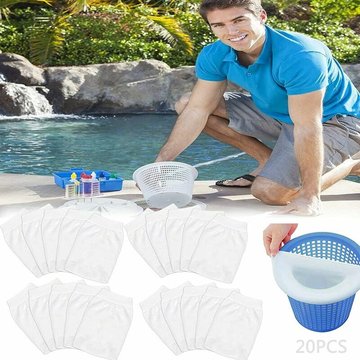 Chaussettes de Skimmer, Pre-Filtre Skimmer, Prefiltre pour Piscine, Chaussettes Skimmer, Chaussettes de Skimmer de Piscine, Pool Skimmer(20Pcs)