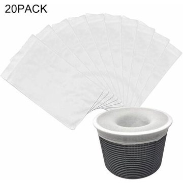 Chaussettes d'écumoire de piscine QPUION en nylon à haute élasticité, filet de filtrage de piscine au sol 10PCS / 20PCS / 30PCS, 20 pcs