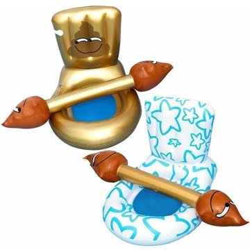 Cisea - Jouets de piscine gonflables anneau de toilette amusant jouets d'eau bouillante de plage, anneau de divertissement de piscine extérieure