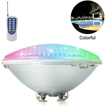 Éclairage de piscine ER-SIICE à LED, lumière de piscine 18W Par56 RGB. Projecteur sous-marin avec télécommande pour piscine.