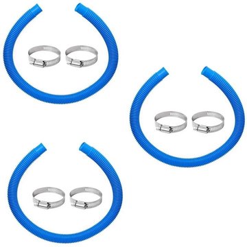 Tancyco - Combinaison de boucle de tuyau remplaçable applicable pour piscine au sol (bleu, 3 pièces)