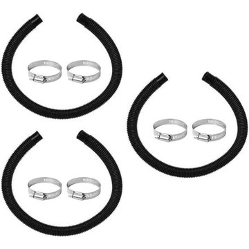 Tancyco - Combinaison de boucle de tuyau remplaçable applicable pour piscine au sol (noir, 3 pièces)