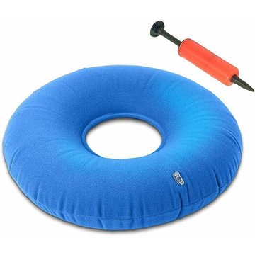 Enlenk - Coussin d'Assise Gonflable en Anneau Bouée Medicale - Soutien lombaire pour Hémorroïdes, Prostatite, Grossesse,Accouchement, plaies de lit,