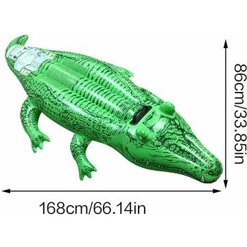 Crocodile flottant gonflable SONIATKIA, piscine gonflable de crocodile, bouée gonflable de crocodile, grande bouée de crocodile d'équitation, crocodile