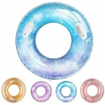 Bouée Gonflable, Durable Ronde Gonflable avec poignée Matelas d'air pneumatique Radeau de Piscine Gonflable Flottant Piscine Flottante Anneau Adulte