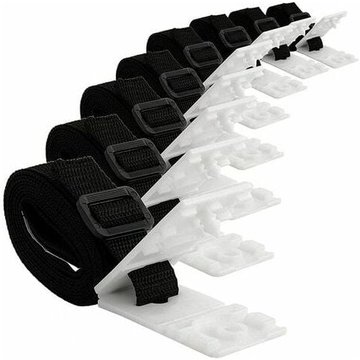 Lot de 8 sangles de fixation universelles pour bâche de piscine - CRUEL