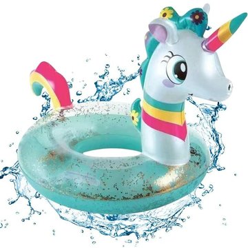 De Natation Gonflable Licorne pour Enfants, Anneau De Natation Gonflable, Bouée De Natation Gonflable, Fournitures De Piscine d'Été Et De Plage (