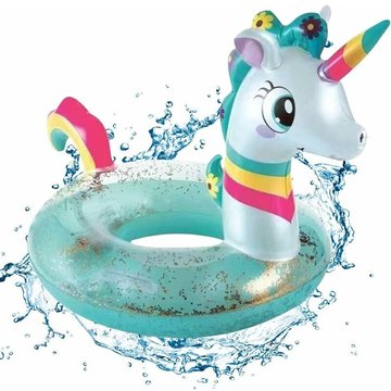 De Natation Gonflable Licorne WAHAISON pour Enfants, Anneau de Natation Gonflable, Bouée de Natation Gonflable, Fournitures de Piscine et de Plage d'Été
