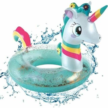 TUMALAGIA - Licorne Gonflable de Natation pour Enfants, Anneau de Natation Gonflable, Bouée de Natation Gonflable, Fournitures de Piscine d'Été et de