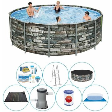 Offre de piscine Bestway Power Steel Ronde 427x122 cm - MAINTENANT plus abordable