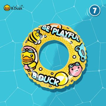 B.Duck petit canard jaune anneau de natation pour enfants pour enfants et filles anneau gonflable épaissi pour aisselles mignon garçon bébé bouée de