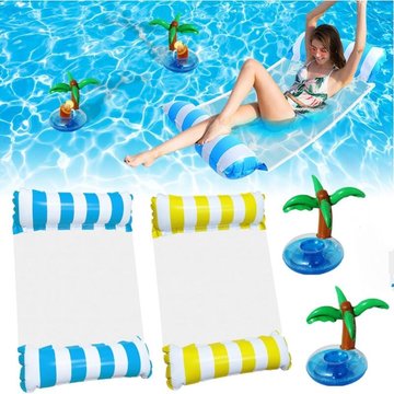 Lot de 2 Gonflable Hamac d'eau Hamac Gonflable Piscine Flotteur Gonflable Piscine 4 -en-1 Flottant de inclinable Flotteur Hamac Hamac d'eau pour