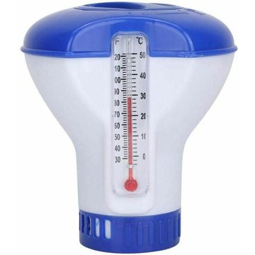 Diffuseur Flottant Piscine, Diffuseur Chlore Piscine avec Thermometre, Diffuseur De Chlore Automatique pour Tous Les & Piscines, Spas, Hot Tubs,