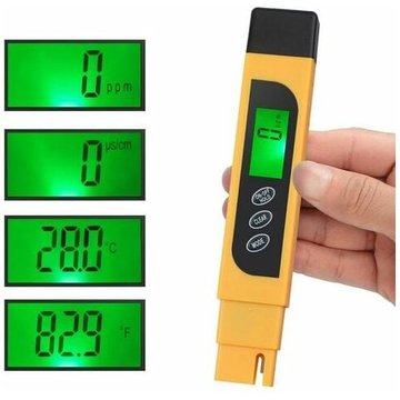 Digital TDS testeur Stylo Portable Qualité de l'eau TDS EC Pureté du Température Mètre Temp PPM Testeur Thermomètre pour l'Eau 4 Modes d'affichage