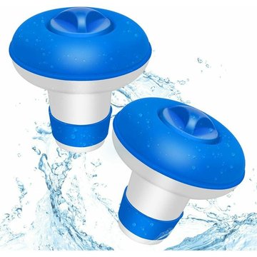 Distributeur Flottant 2 Pcs,Distributeur Flottant pour Piscine,Distributeur de Chlore pour Piscine Automatique,Distributeur de Produits Chimiques
