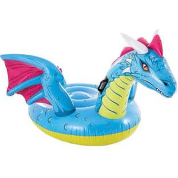 Dragon rouge gonflable à chevaucher pour piscine Intex