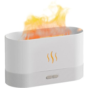 Asupermall - Simulation Flame Mist Humidifier 2 Luminosité Veilleuse Silencieux Cool Desktop Usb Humidificateur Aromathérapie Diffuseur D'Huiles