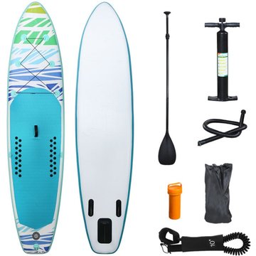 EINFEBEN Ensemble de planche SUP gonflable 330x76x15 cm Vert - Vert