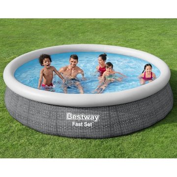 Élégant-Style KALISSE Ensemble de piscine ronde Bestway 366x76 cm pour salon/jardin, montage facile, 15,01 Kg