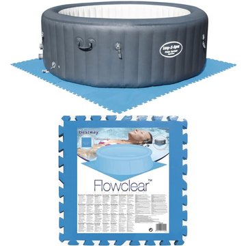 Élégant Style KALISSE Protecteurs de plancher pour piscine Bestway 8 pcs Bleu 58220, pour Salon/Jardin, Montage facile, 0,61 Kg