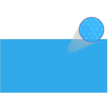 Couverture de piscine rectangulaire KALISSE Elegant-Stil 1200x600 cm en PE bleu, pour salon/jardin, montage facile, 10,01 kg
