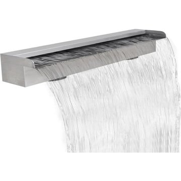 Lame d'eau rectangulaire élégante KALISSE pour piscine en acier inoxydable 90 cm, pour salon/jardin, montage facile, 3,9 kg