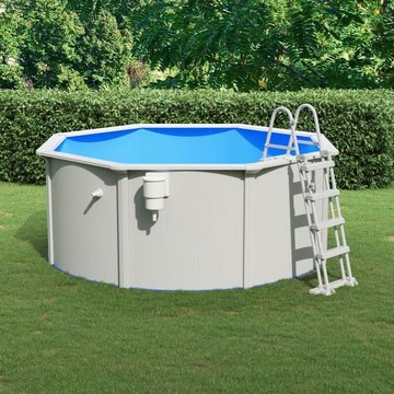 KALISSE Élégant-Style Piscine avec échelle de sécurité 300x120 cm, pour Salon/Jardin, Montage facile, 95,5 Kg