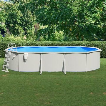 Piscine élégante KALISSE avec échelle de sécurité 610x360x120 cm, pour salon/jardin, montage facile, 188,7 kg