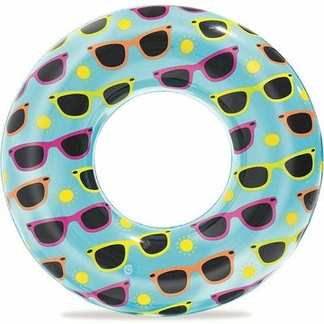 Flotteur gonflable AYYQH en caoutchouc multicolore pour piscine, anneau de bain 76,2 cm