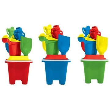 Trade Shop Traesio - Ensemble Seau Piscine Mer Accessoires Enfants Plage Été Couleur Assortie 000122