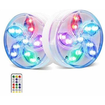 Tanche Multicolores LED AYYQH Éclairage avec 1 Télécommande pour Piscine, Étang, Aquarium, Baignoire 94,5cm 2Pcs Versailles