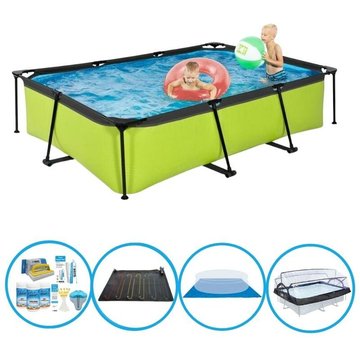 Exit - Piscine Lime 300x200x65 cm - Frame Pool - Plus d'accessoires - Vert