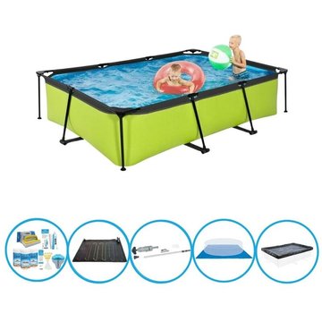 EXIT Piscine Lime -- Frame Pool 300x200x65 cm -- Avec accessoires - Vert