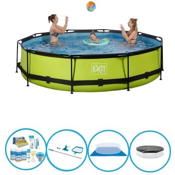 Exit - Piscine Lime - Frame Pool ø360x76cm - Pack de piscine - Vert