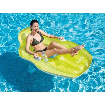 Fauteuil de piscine Lounge avec fond en maille Vert - Intex Piscine - Vert