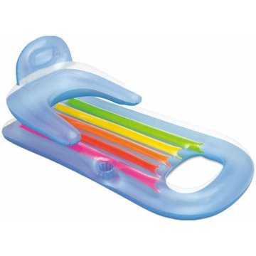 Fauteuil Piscine Confort AYYQH : Fauteuil inclinable gonflable, lit flottant gonflable de drainage, loisirs aquatiques simples