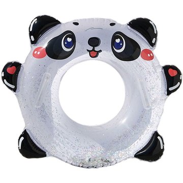 Fei Yu - Anneau de natation gonflable avec poignée épaissie Sequin Panda Underarm Swim Ring