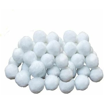 Filtre à sable -Boules de Filtre de Piscine, Balles Filtrantes,Média Filtre à Fibres pour Piscine Filtres à Sable Filtrage de l'eau. (Blanc) -